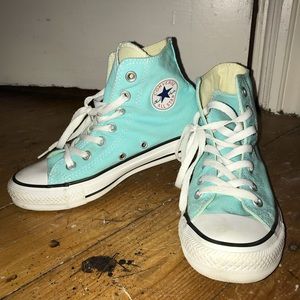 aqua converse high tops